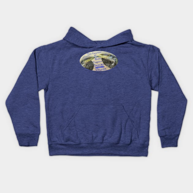 The Creation of Blue Tongued Skinks - Tiliqua Kids Hoodie by ARTWORKandBEYOND